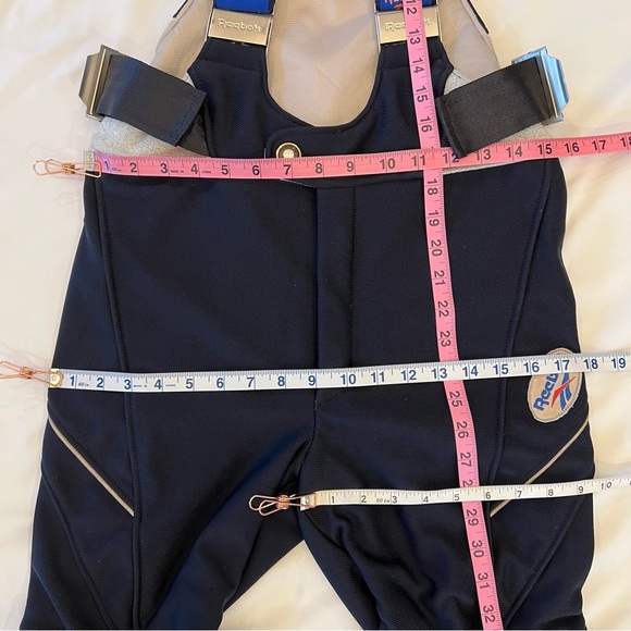 🎉HP🎉 Vintage Reebok RARE HTF Ski Snow Bib Overalls Fitted Flare Pants XS - Picture 13 of 16